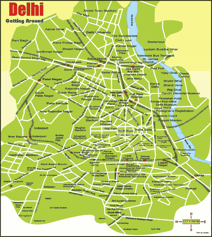 delhi city map